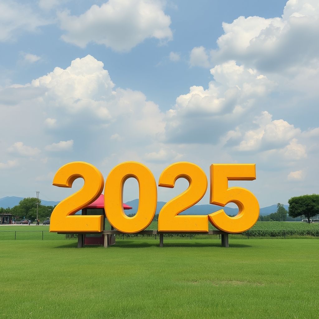 สีสันสดใสในโลโก้ปี 2025